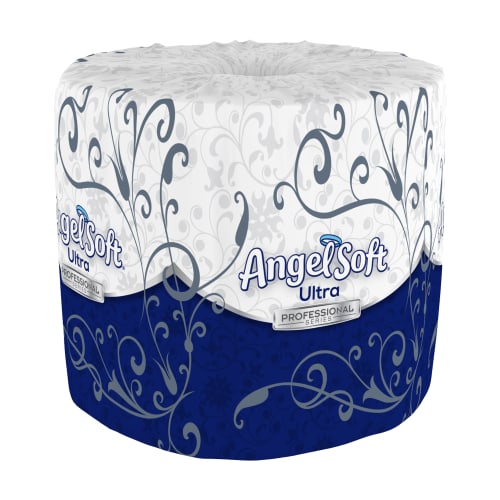 Papel Higiénico Angel Soft Ultra Professional Series, Doble Hoja, con Relieve, 400 Hojas por Rollo